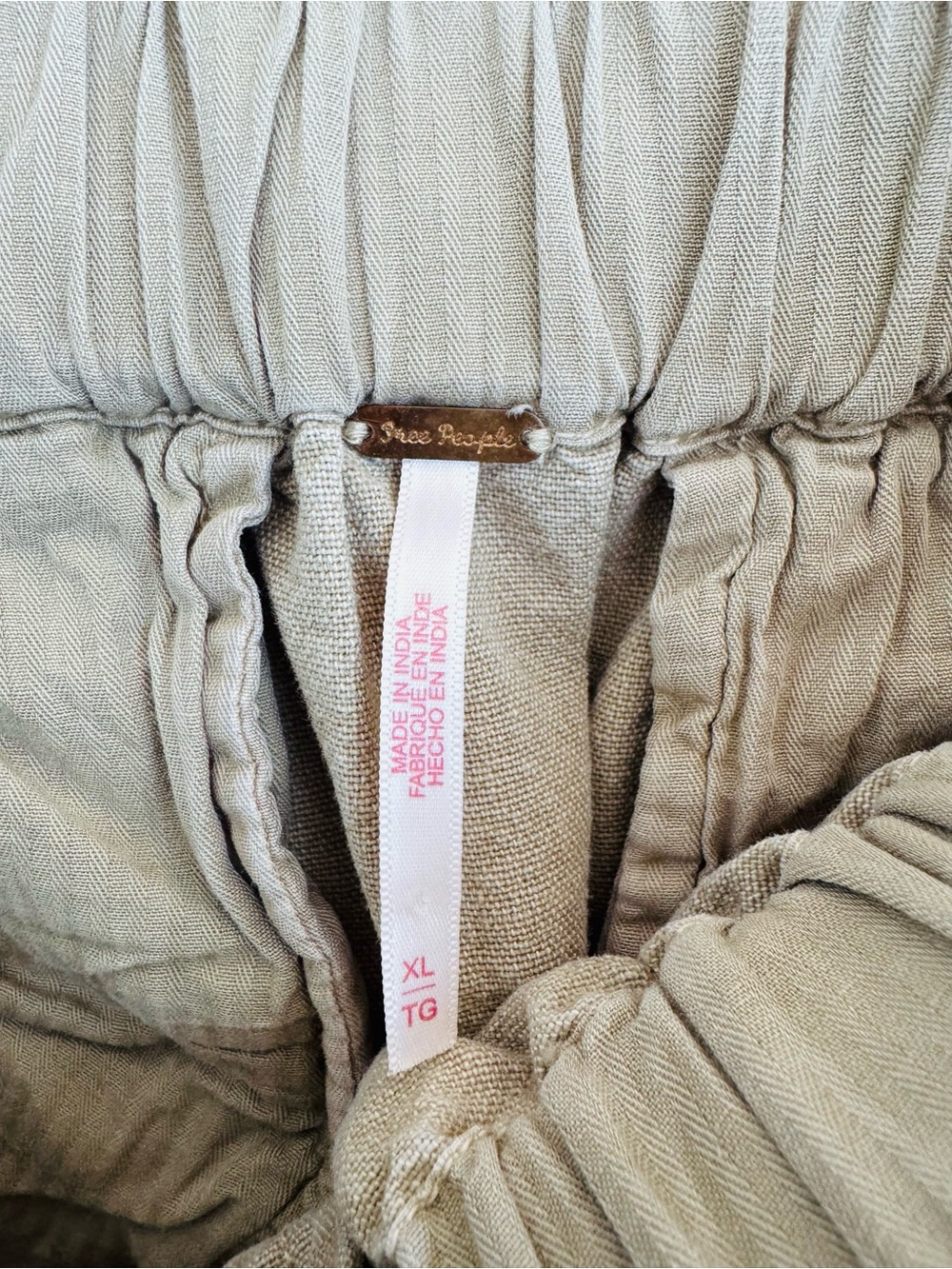 Free People Olive Wide-Leg Cargo Pants - Picture 5 of 7